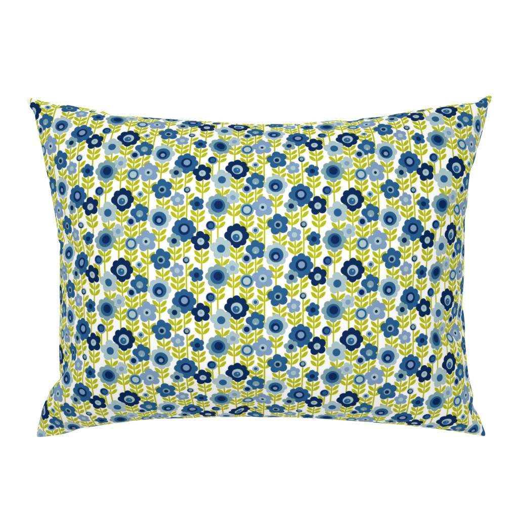 Marguerite (Blue) || 60s mod floral