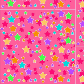 Pastel Stars On pink