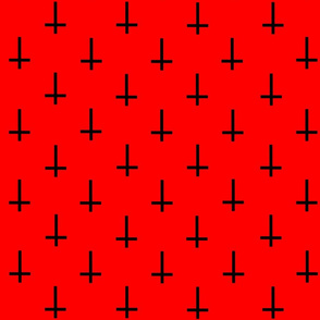 Crosses On Red