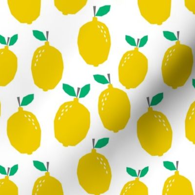 lemon - yellow fruit summer scandi minimal design