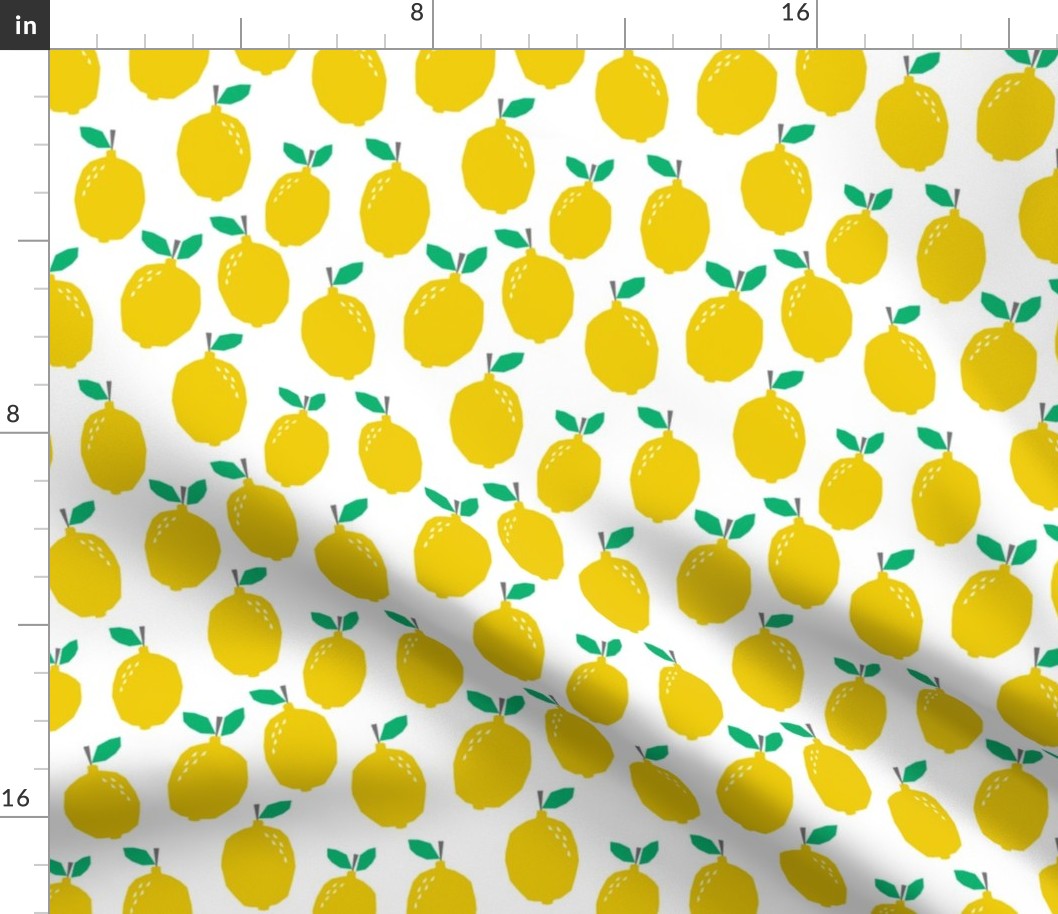 lemon - yellow fruit summer scandi minimal design