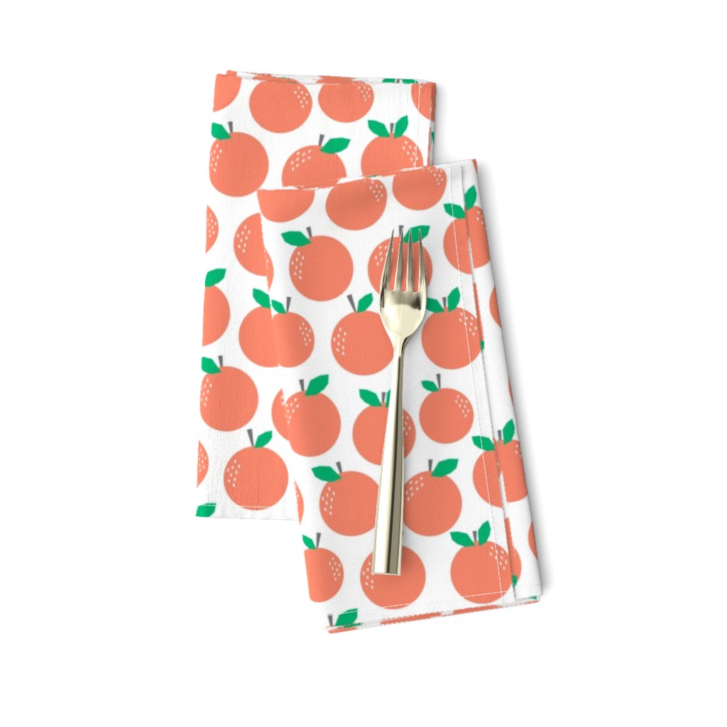 oranges - coral fruit tropical summer trendy print