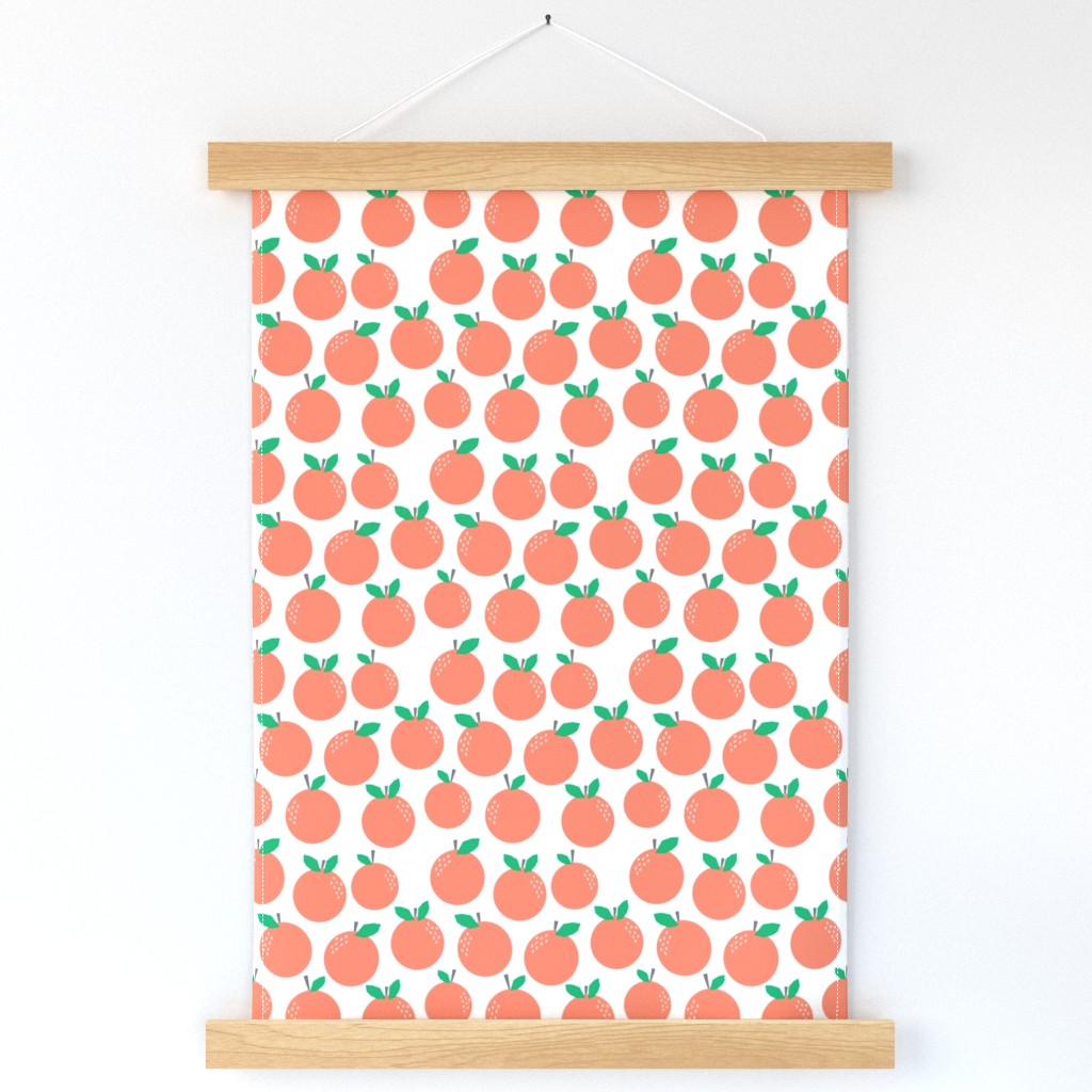 oranges - coral fruit tropical summer trendy print