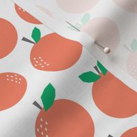 oranges - coral fruit tropical summer trendy print