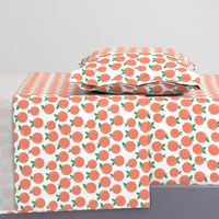 oranges - coral fruit tropical summer trendy print