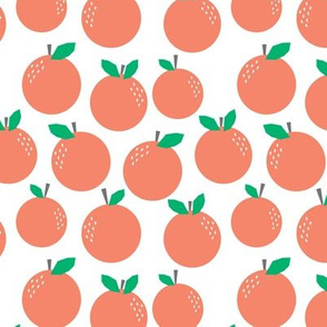 oranges - coral fruit tropical summer trendy print