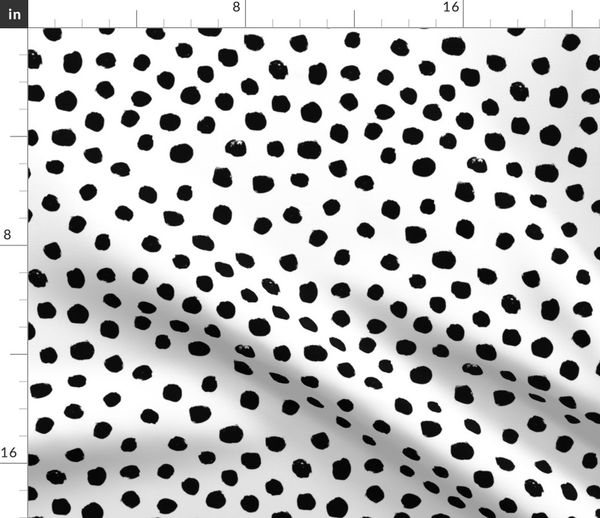 black white dot fabric