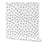 dots grey minimal black and white simple baby nursery spots