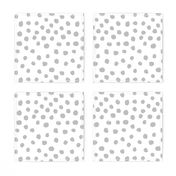 dots grey minimal black and white simple baby nursery spots