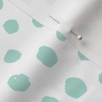 dots mint and white trendy baby minimal print