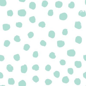 dots mint and white trendy baby minimal print