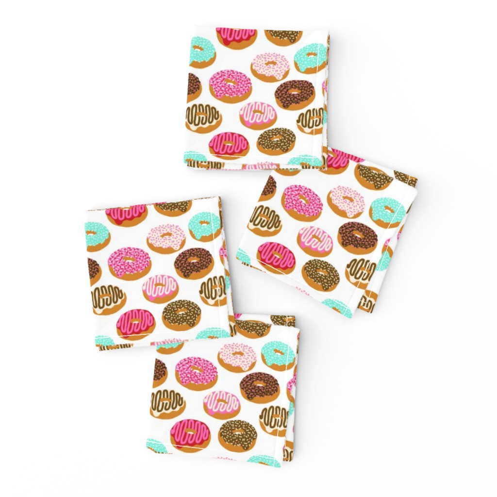 donuts pink chocolate strawberry yummy food print