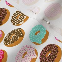 donuts pink chocolate strawberry yummy food print