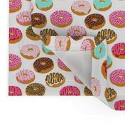 donuts pink chocolate strawberry yummy food print