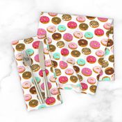 donuts pink chocolate strawberry yummy food print