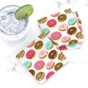 donuts pink chocolate strawberry yummy food print