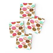 donuts pink chocolate strawberry yummy food print