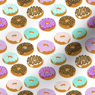donuts purple lavender green chocolate food print