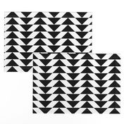 Flying Geese A b/w, 3-inch triangles