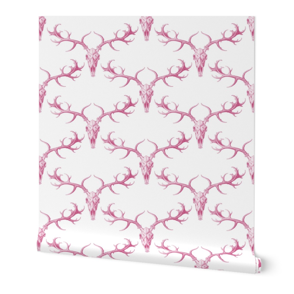 DigSkullery ~ Pink on White 