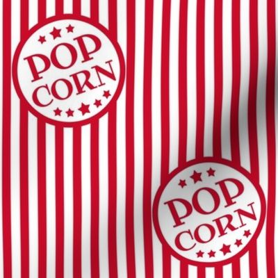 Fresh Delicious Popcorn (Christmascolors red, small with closer logos)