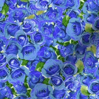 Abundant Roses - Lavender Blue