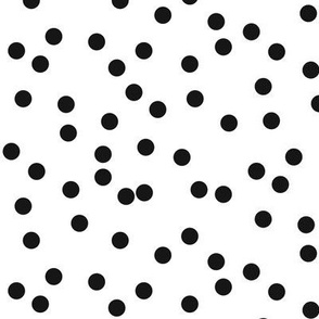 Poppy dots on white 