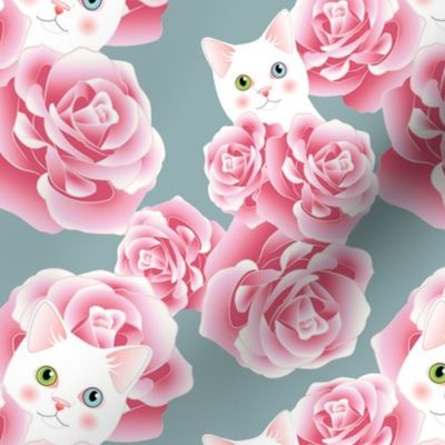 Bouquet of Kitties - Teal Flavor