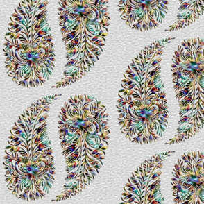 rainbow_paisley_textured_white