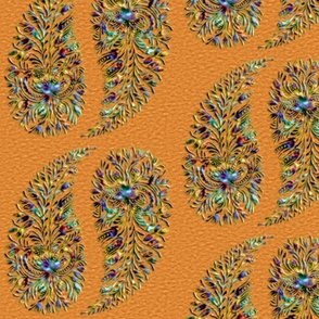 rainbow_paisley_textured_orange