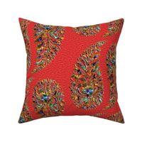 rainbow_paisley_textured_red