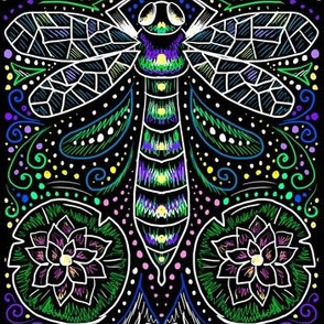 electric dragonfly filigree