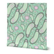 Mint Green Pickle Paisley