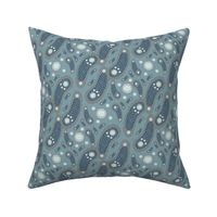 Gray Blue Pickle Paisley