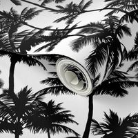 Palm Trees / Black And White / Small Scale