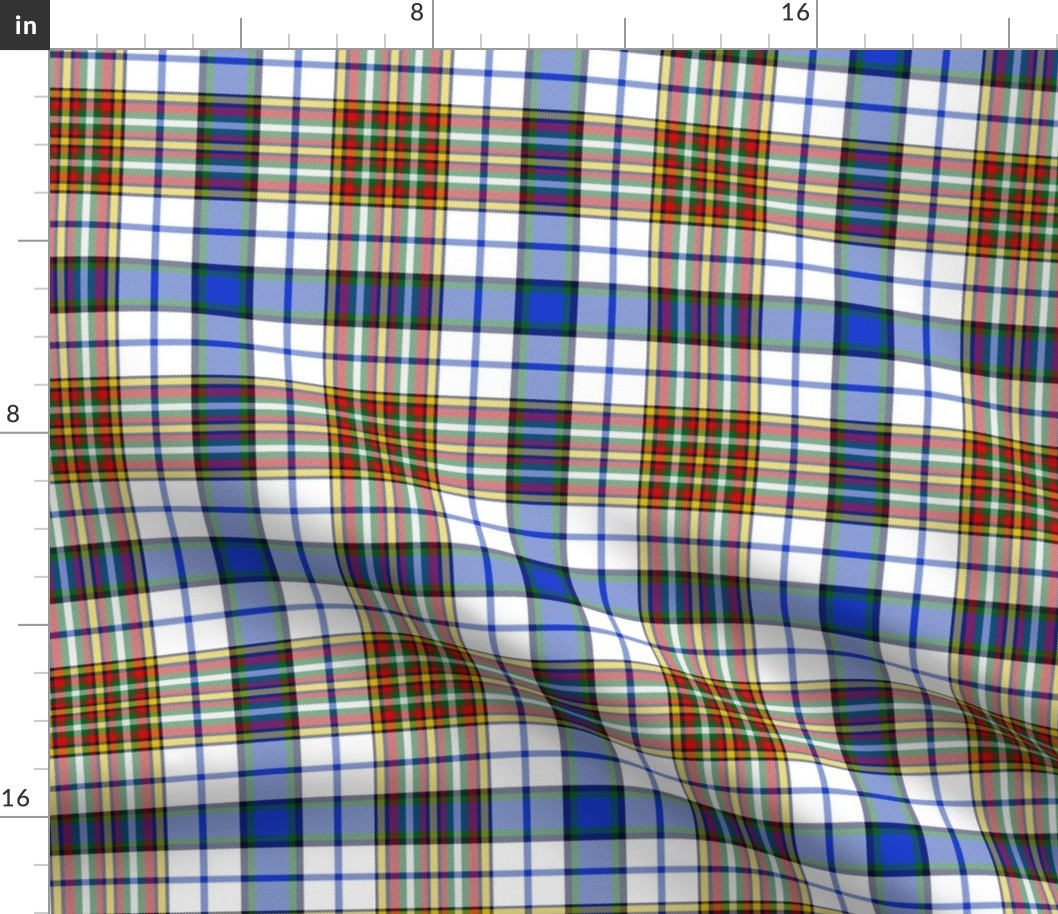 Gayre arisaidh or white dress tartan, 6"