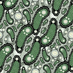 Dark Olive Pickle Paisley2