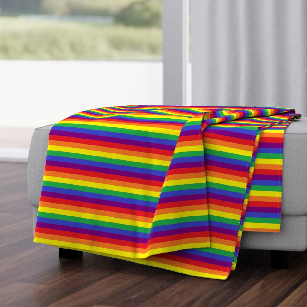 Rainbow Pride Stripes (custom width requested) 