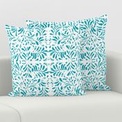 Trellis lace in teal