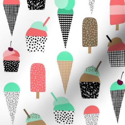 ice cream summer popsicle bright ice cream summer baby design
