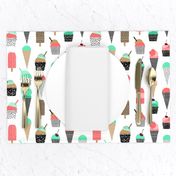 ice cream summer popsicle bright ice cream summer baby design