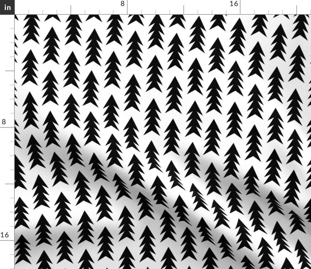 trees black and white minimal triangle trendy design for hipsters and trendy black and white swedish kids nursery