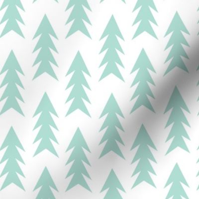 trees mint forest triangle trees for minimal kids nursery baby design