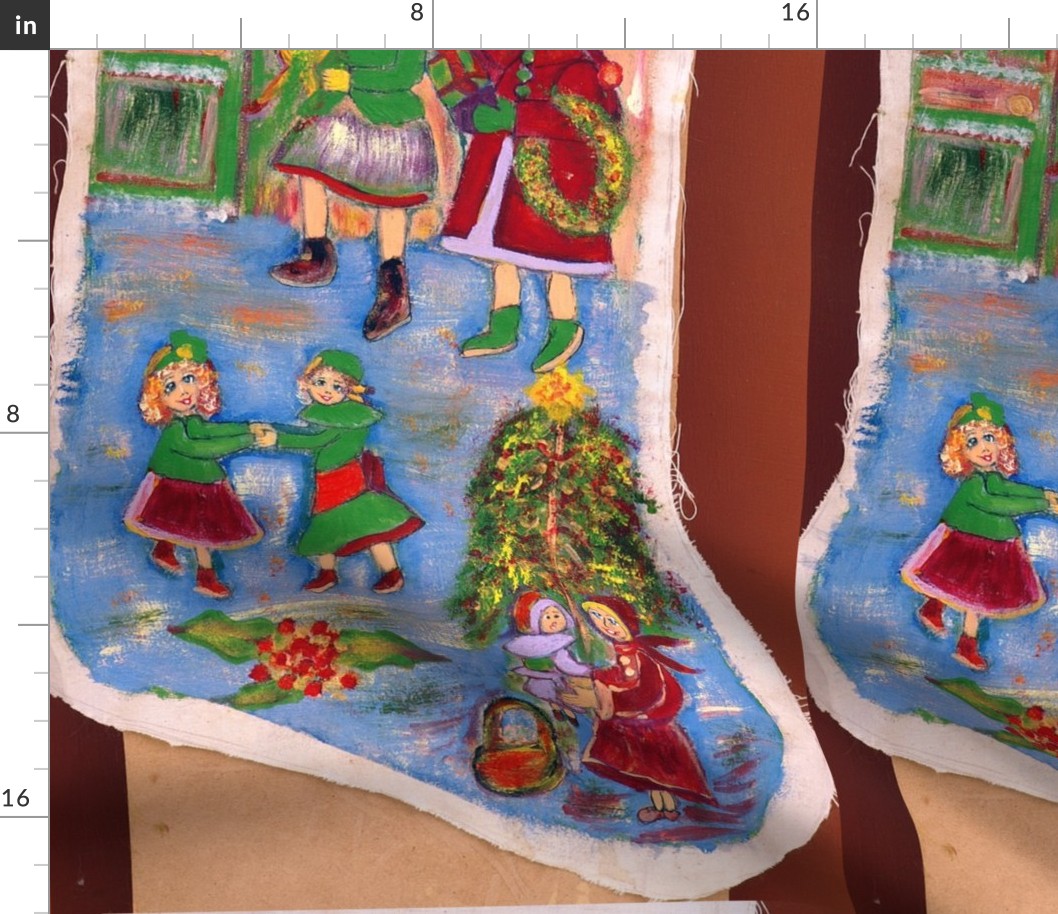 edith-joy fabrics Christmas stocking
