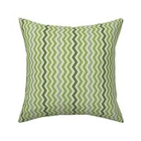 Pale Green Geometric Chevron II