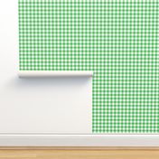 5/8" Spearmint green gingham check