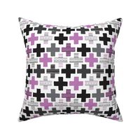 Colorful plus sign plus cross geometric modern aztec summer pattern for girls