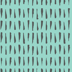 Abstract Zebra Stripes - Teal