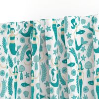 Mermaids & Friends (Teal)