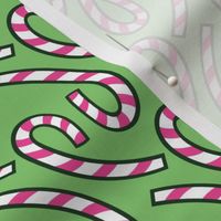 Candy Canes - Light Green - Ornamentary Coordinate